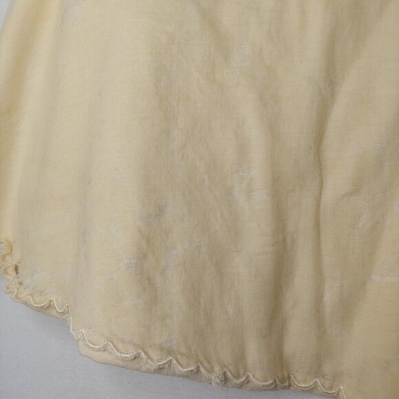 Vintage Girls Cape Embroidered Flower Scallop Stained Collectible Decor READ - Picture 16 of 16